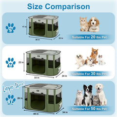 X-ZONE PET dog playpen side-pocket-storage keeps essentials nearby