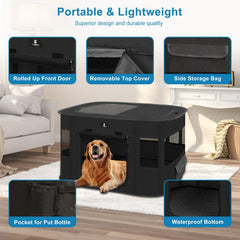 X-ZONE PET dog playpen spacious interior for safe lounging and play.