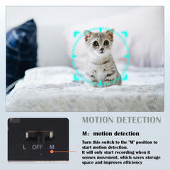 XCOUI hidden camera clock wall mount demonstrates flexible placement for home monitoring