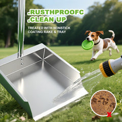 XDMURYM pooper scooper rust-resistance supports outdoor storage and durability.