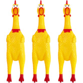 Xeehwb pollo de goma grande de 12 pulgadas, ideal para juego activo y mordida segura.