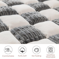XFEXM Dog Bed Mat soft flannel surface feels cozy for paws and skin.