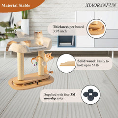 XIAORANFUN natural sisal posts offer satisfying scratching and furniture protection