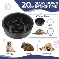 XIAZ durable BPA-free materials ensure long-lasting hygienic dog feeding.