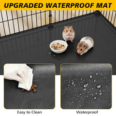 XiaZ small animal playpen top view shows safe enclosure.