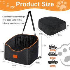 XIEEAOZEE elevated view keeps pets comforted during car rides with better scenery.