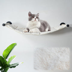 XIFOWE cat hammock wall-mounted frame provides sturdy support for safe lounging.