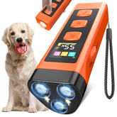 XIFRUS dog bark deterrent with color display guides quick training mode selection.