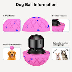 XINGZUAN pink dog ball with obstacle-avoidance for hassle-free play.