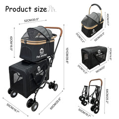 XINYI XL dual-carrier design showing two pets sharing space