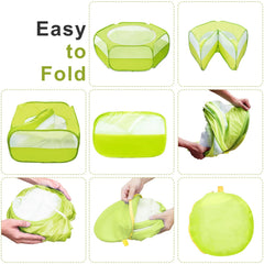 XIRGS playpen top view with secure lid and dual zipper.