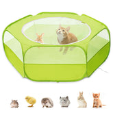 XIRGS small animal playpen with cover for safe indoor outings.
