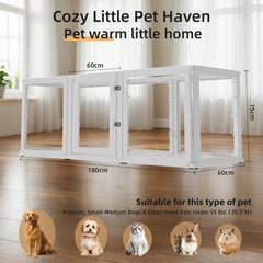 XKGSLNB transparent panel closeup showing seamless design for visibility and pet comfort.