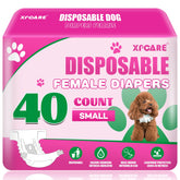 XPCARE dog-diapers-packaging shows 40-count box for easy shopping.