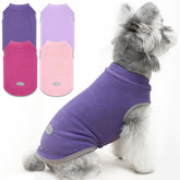 XPUDAC fleece dog sweaters back view highlights secure fit and cozy warmth for any breed.