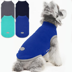XPUDAC 4-pack dog sweaters multi-color front view for cozy everyday wear.