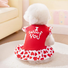 XPUDAC breathable soft fabric dog dress for comfort during daily wear.