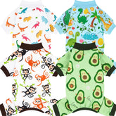 XPUDAC four-pack dog pajamas pack shot for versatile everyday wear