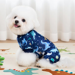 XPUDAC dog pajamas in cute patterns for stylish snooze sessions.