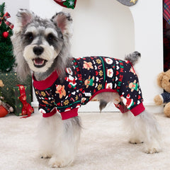 XPUDAC dog pajama neck and cuff detail showing gentle warm fit.