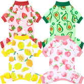 XPUDAC dog pajamas pack 4 xl front view shows soft, comfortable sleepwear for small dogs