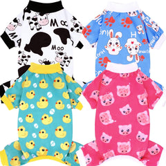 XPUDAC dog pajamas patterns pack for small dogs daily wear.