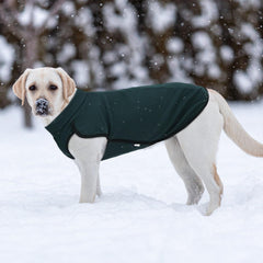 XPUDAC dog sweater warm fleece close-up emphasizes soft fabric and daily comfort.