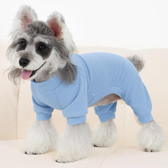 XPUDAC fleece dog pajamas light sky blue offer cozy daily wear for small dogs