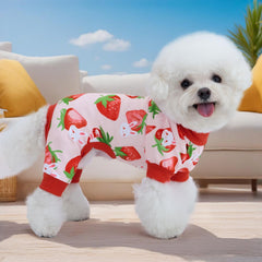 XPUDAC puppy PJs belly-cut aids potty breaks and reduces shedding mess