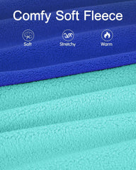XPUDAC soft fleece fabric close-up highlighting warm lightweight material for chilly days.