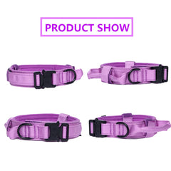 Xqpetlihai tactical leash purple XXL strap for reliable outdoor walks