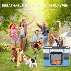 XRG portable pet playpen interior space highlights versatile pet enclosure.