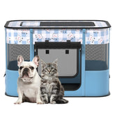 XRG portable pet playpen rectangle design with roomy interior for safe indoor play.