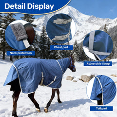 XUANNIAO Winter 1200D blanket closeup stitching emphasizes durability and reinforced seams