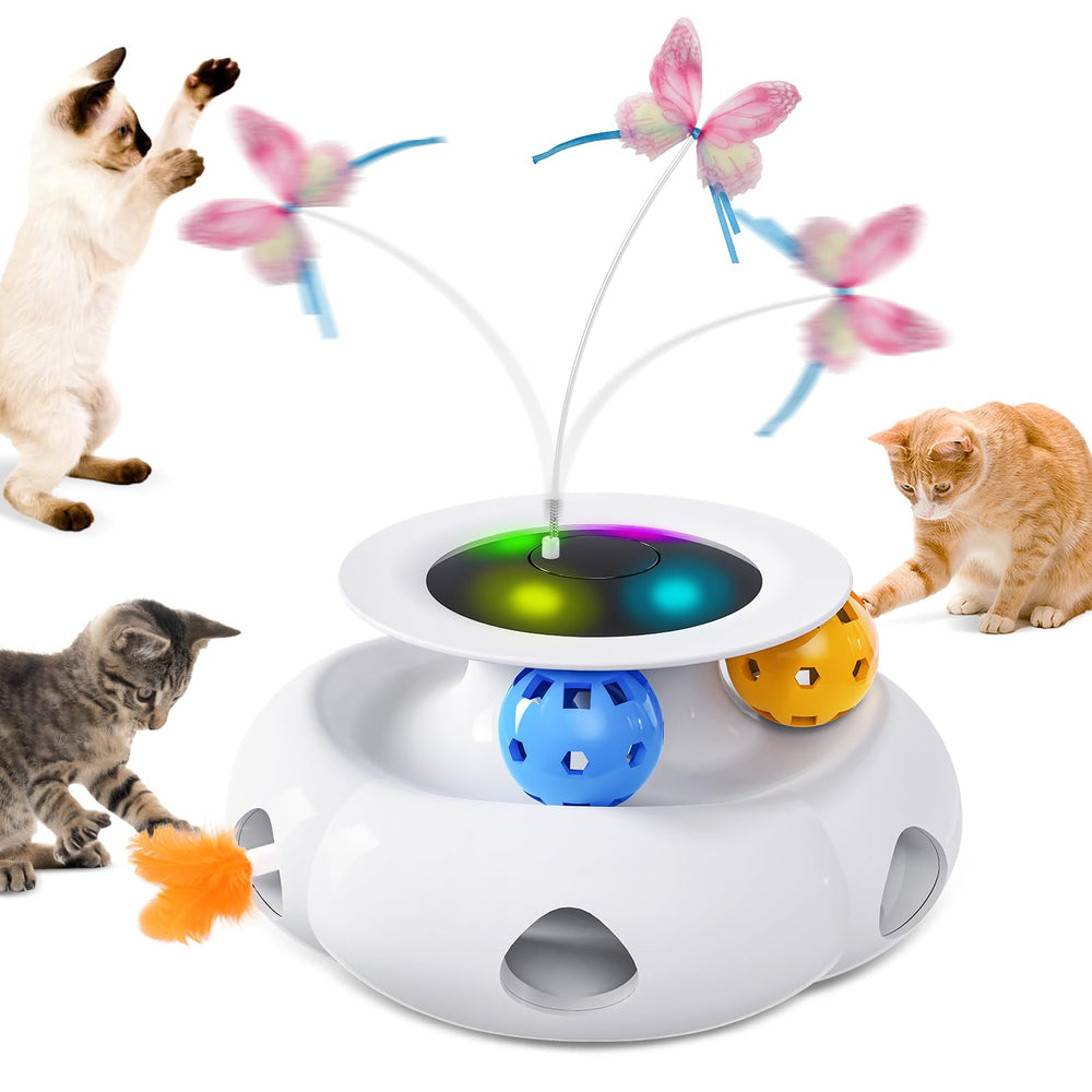Xuyub 3in1 cat toy ambush feather in motion for active play and hunting instincts