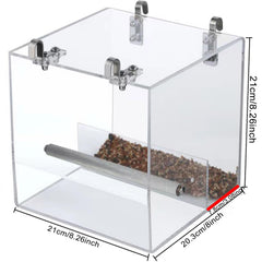 Xxmbbjy bird feeder ready for easy assembly on standard cage