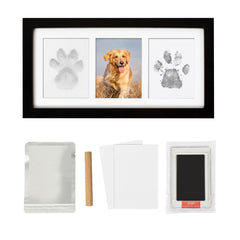 Xylitic paw-print frame front view ready for display memorial keepsake