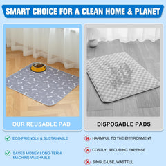 Xylora Puppy Pads with leak-proof edges protecting floors and furniture