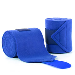 Y.J TAILS blue polo wrap on leg shows secure Velcro closure for safe rides