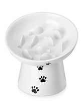 Y YHY slow feeder bowl front view highlights elevated design for comfortable eating