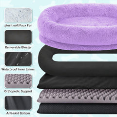 YAEM bed's side pocket keeps essentials within reach during relaxation