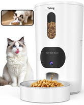 Yakry automatic cat feeder camera front view for real-time meal monitoring