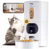 Yakry automatic cat feeder hopper visible shows easy portion control for daily meals
