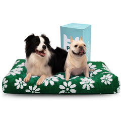 Yaning extralarge greenflower dog bed provides spacious rest for big dogs