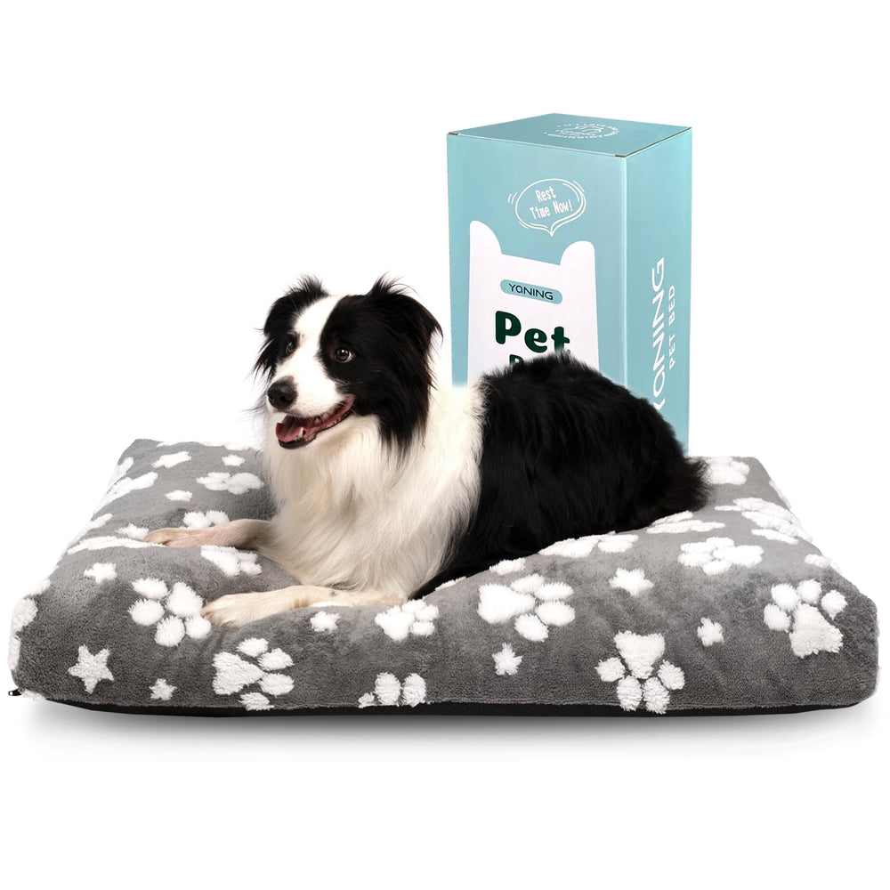 Yaning dog bed large plush cover pictured for ultra-soft resting surface and comfort