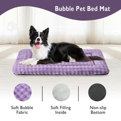 Yaning soft bubble fabric provides cozy sleeping surface for pets