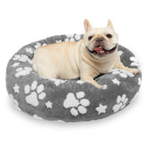 Yaning Donut Bed close-up with plush fabric for cozy lounging