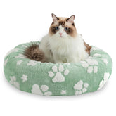 Yaning Donut Bed side view shows a cozy round design for secure naps.