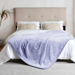 Yaning reversible blanket showing warm Sherpa and soft flannel sides for pets.