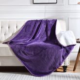Yaning waterproof blanket on bed protects against spills and pet fur.